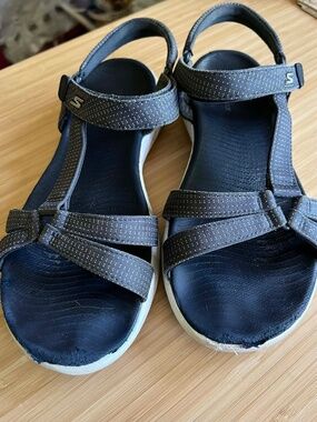 Skechers GO WALK® Flex Sandal Sublime Women's Sandals 9 Navy Blue